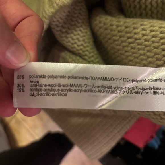 NWT Zara Wool Blend Knit cropped sweater sz L - Picture 4 of 6